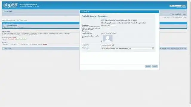 Mag-download ng web tool o web app Facebook Para sa PhpBB Light