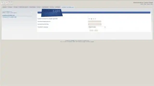 Завантажте веб-інструмент або веб-програму Facebook для PhpBB Light