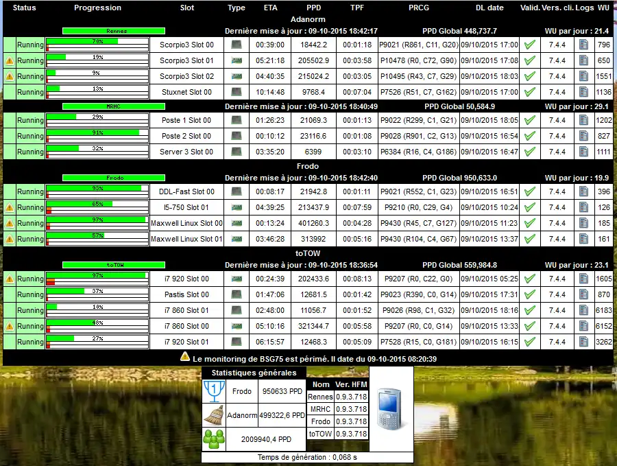 Download web tool or web app FAH-Web-Monitor