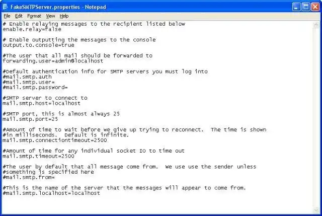 Download web tool or web app FakeSMTPServer