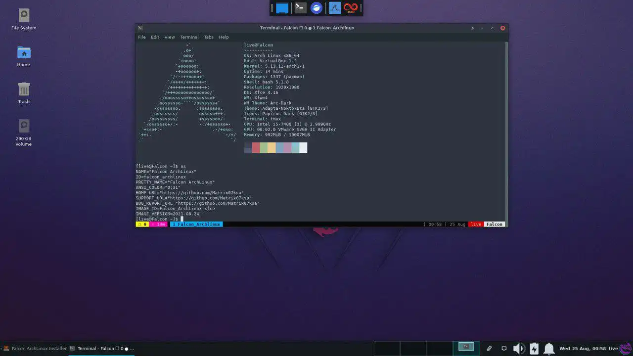 Download web tool or web app Falcon_ArchLinux