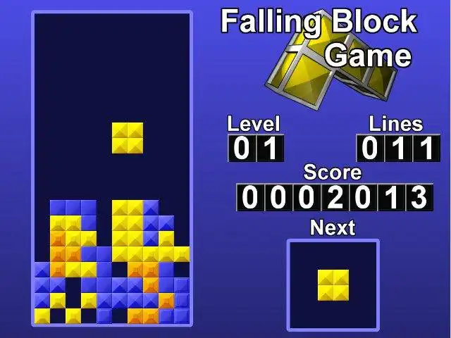 Download webtool of webapp Falling Block Game om online in Linux te draaien