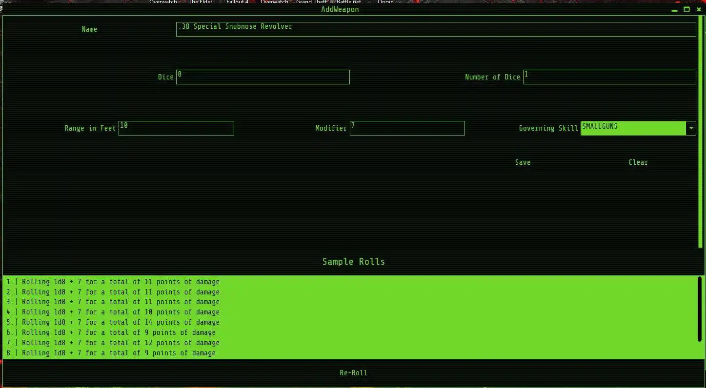 Download web tool or web app Fallout PnP Calculator to run in Windows online over Linux online