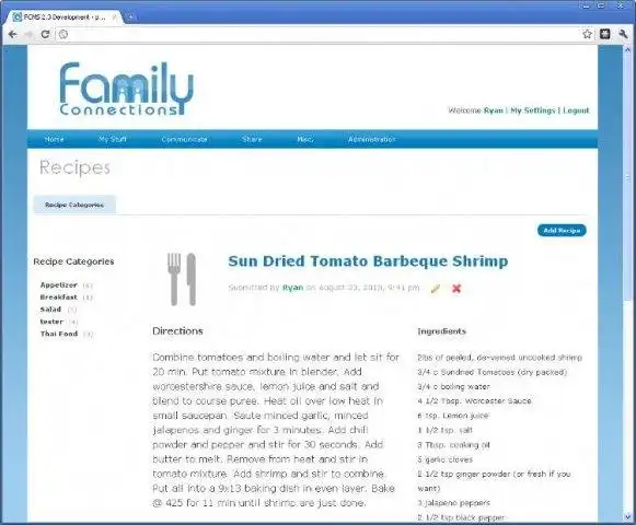Download web tool or web app Family Connections
