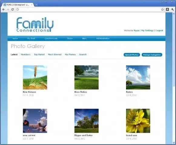 下载 Web 工具或 Web 应用程序 Family Connections