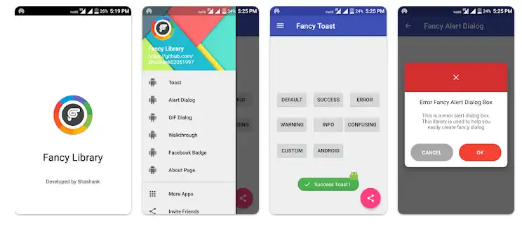 Scarica lo strumento web o l'app web FancyToast-Android