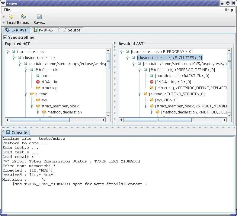 Mag-download ng web tool o web app na Fasper - Parser Testing Framework