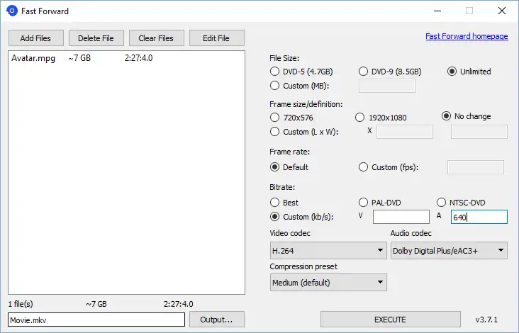 Webtool of webapp Fast Forward downloaden