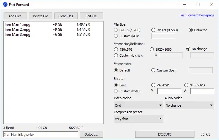 Webtool of webapp Fast Forward downloaden