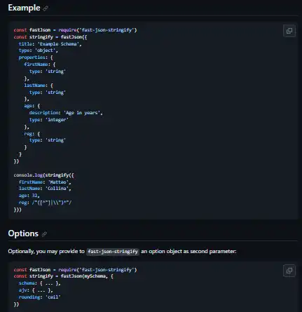 Download web tool or web app fast-json-stringify