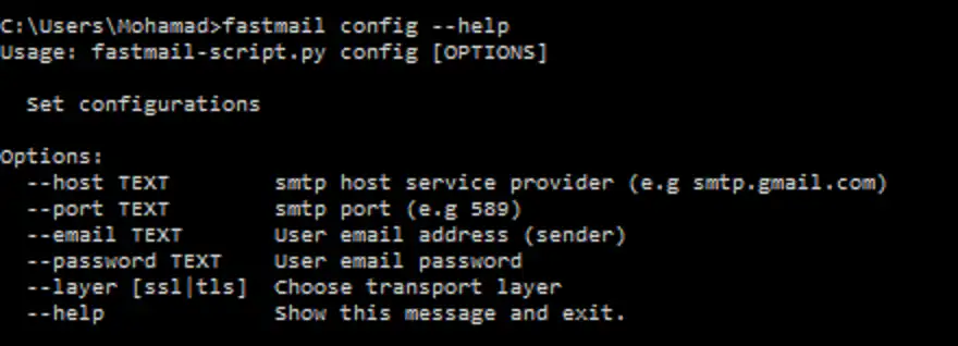 Download web tool or web app fastmail sender