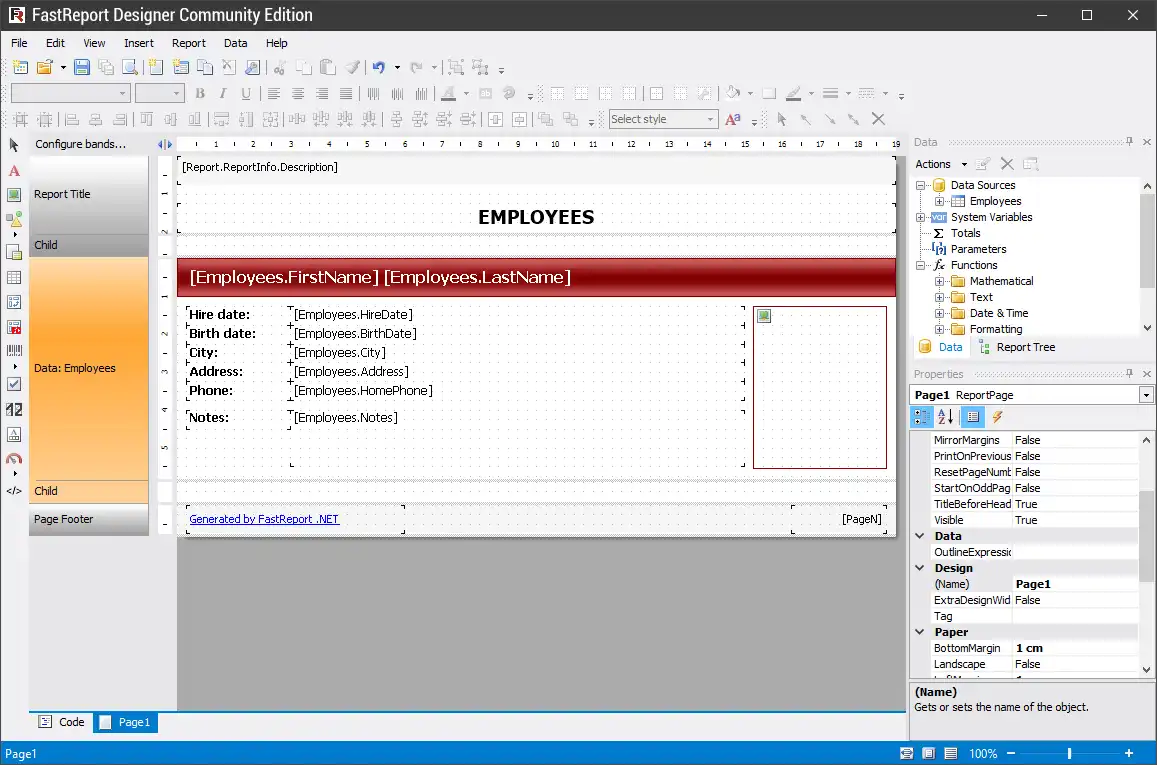 Download web tool or web app FastReport Open Source