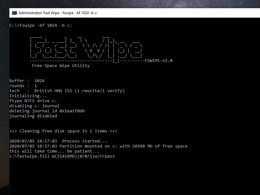 Download webtool of webapp Fast Wipe