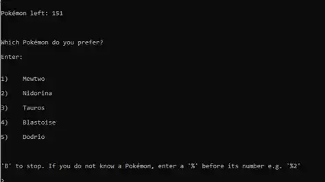 Download web tool or web app Favourite Pokemon Picker to run in Linux online