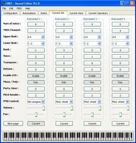 Download webtool of webapp FB01 Sound Editor