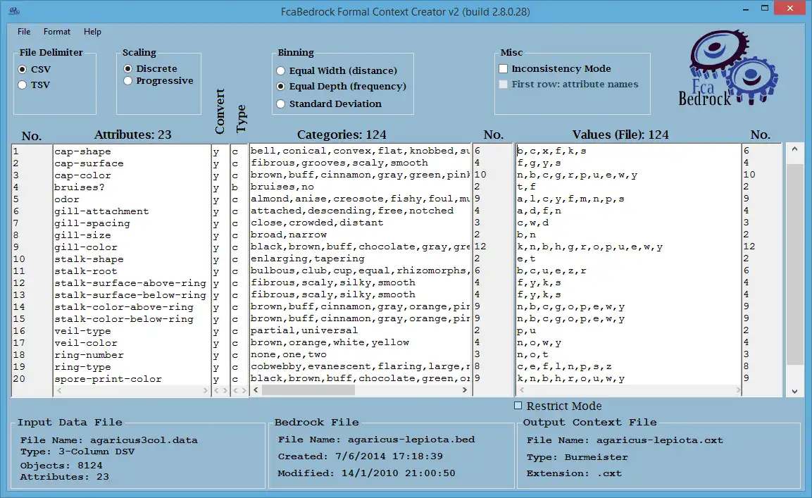 Baixe a ferramenta da web ou o aplicativo da web FcaBedrock Formal Context Creator