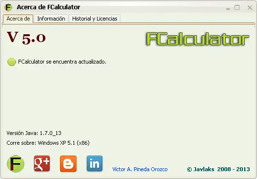 Загрузите веб-инструмент или веб-приложение FCalculator