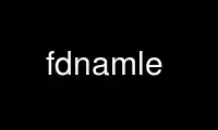 Запустіть fdnamle у безкоштовному хостинг-провайдері OnWorks через Ubuntu Online, Fedora Online, онлайн-емулятор Windows або онлайн-емулятор MAC OS