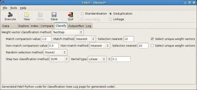 Download webtool of webapp Febrl