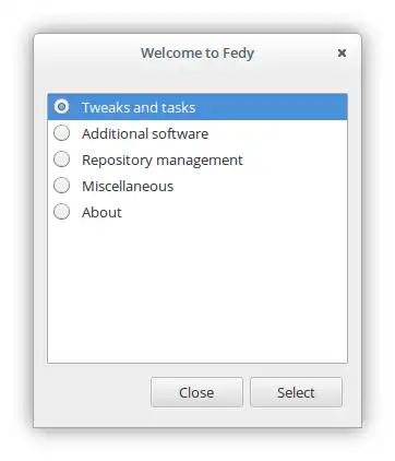 Download web tool or web app Fedora Utils