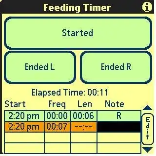 Scarica lo strumento web o l'app web Feeding Timer