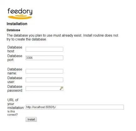 Download web tool or web app feedory