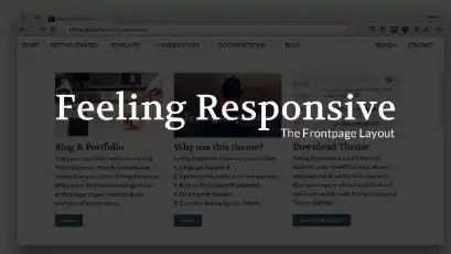 下载 Web 工具或 Web 应用程序 Feeling Responsive