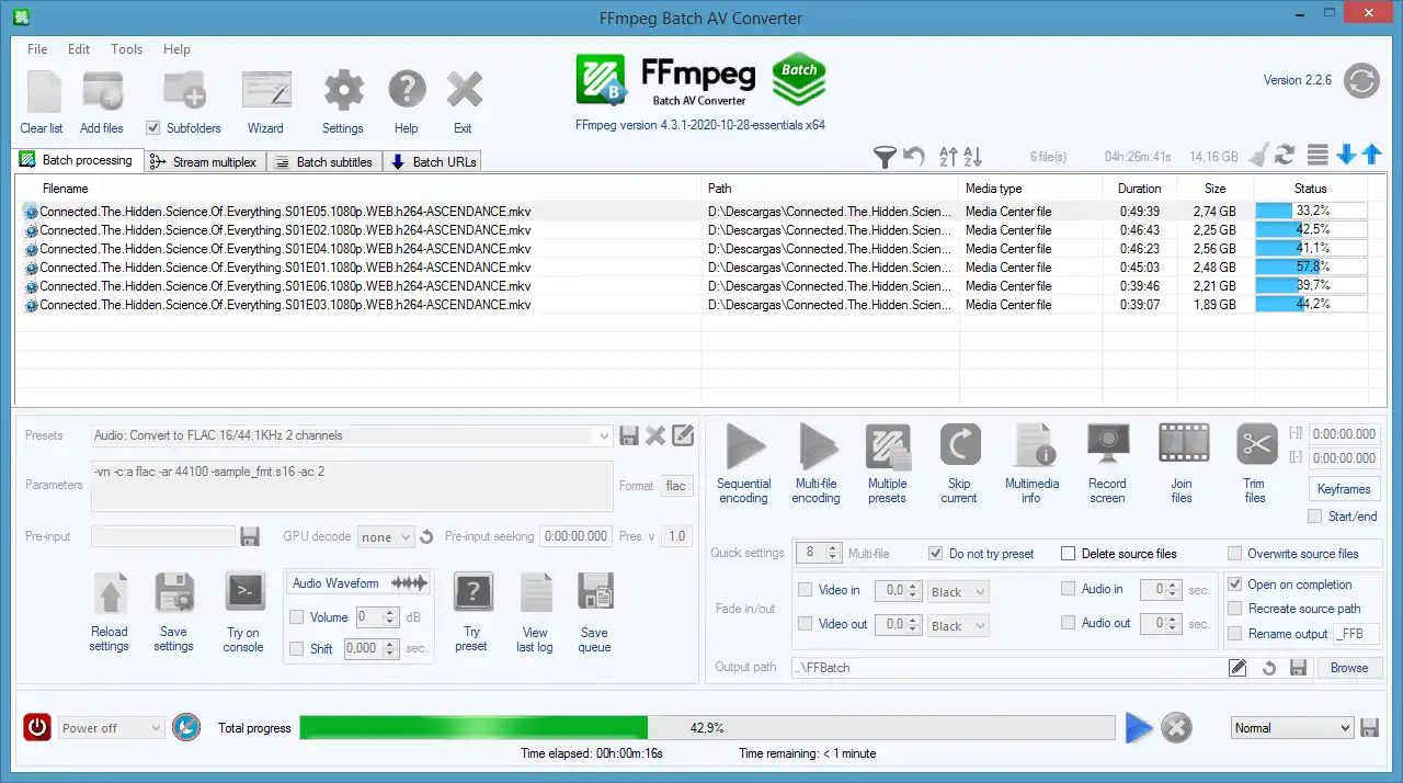 Mag-download ng web tool o web app na FFmpeg Batch AV Converter