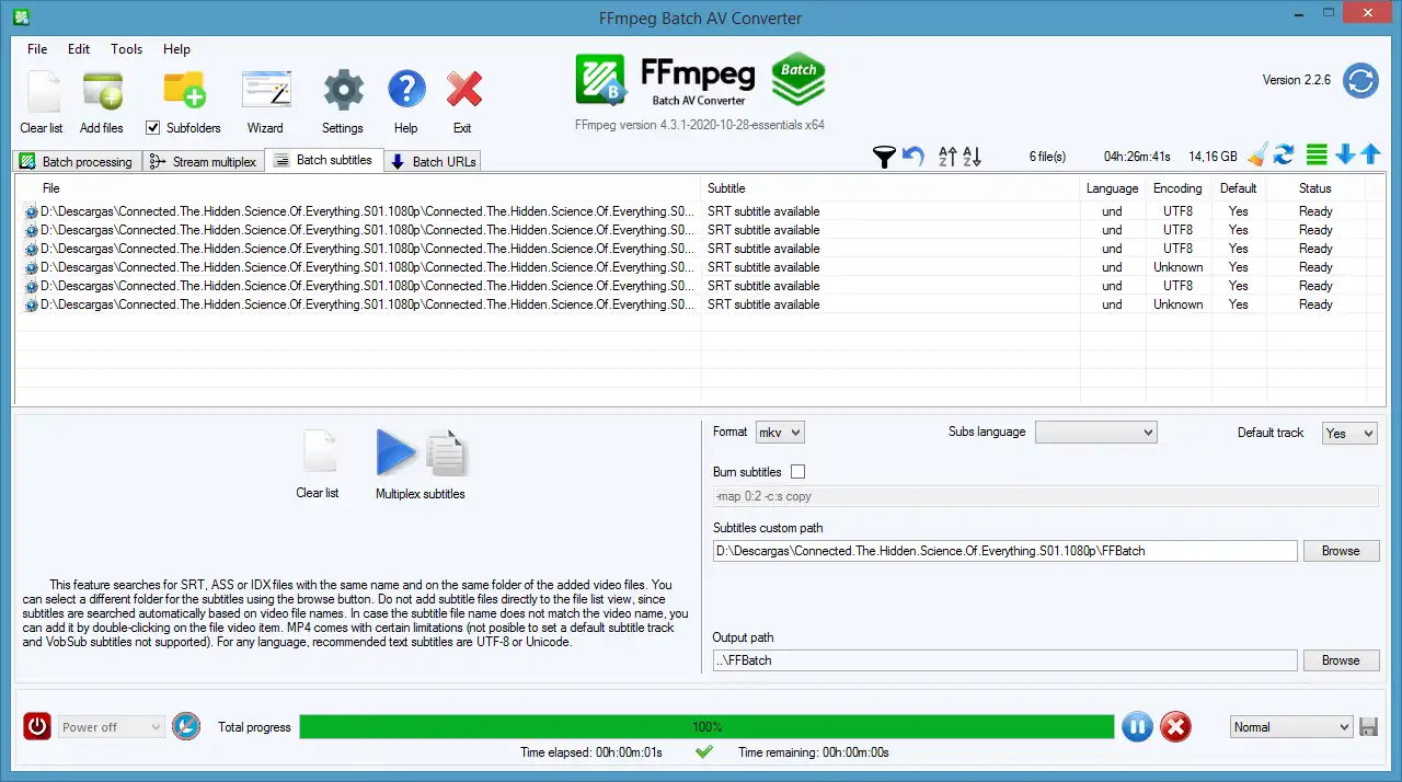 Mag-download ng web tool o web app na FFmpeg Batch AV Converter