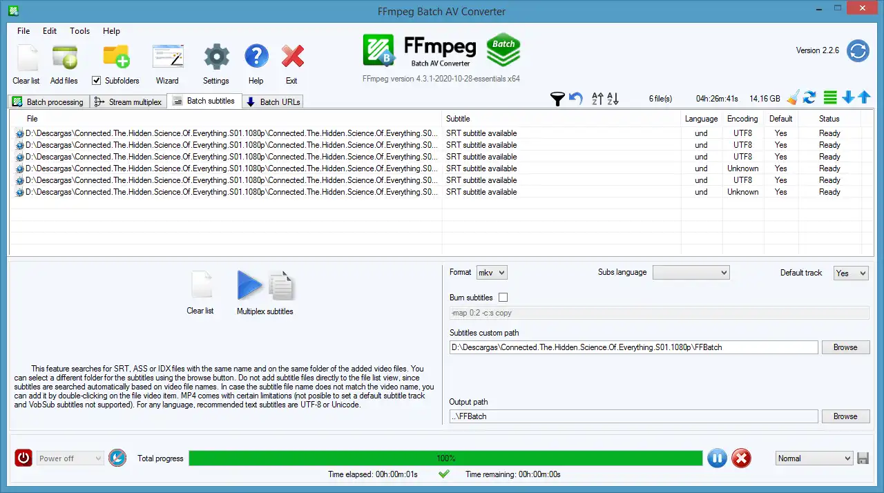 Download web tool or web app FFmpeg Batch AV Converter