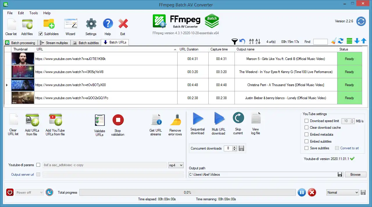 Tải xuống công cụ web hoặc ứng dụng web FFmpeg Batch AV Converter