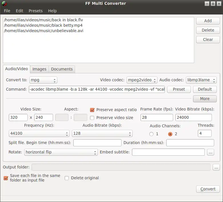 Download web tool or web app FF Multi Converter