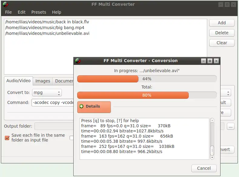 Download web tool or web app FF Multi Converter