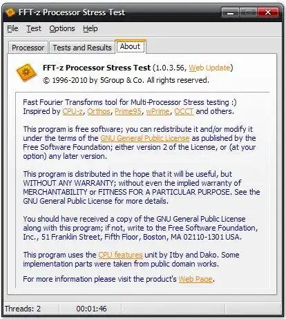 Download web tool or web app FFT-z to run in Windows online over Linux online