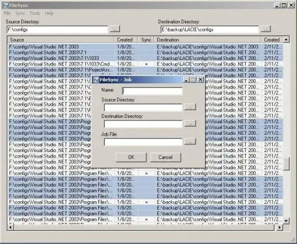 Download web tool or web app File and Directory Synchronizer