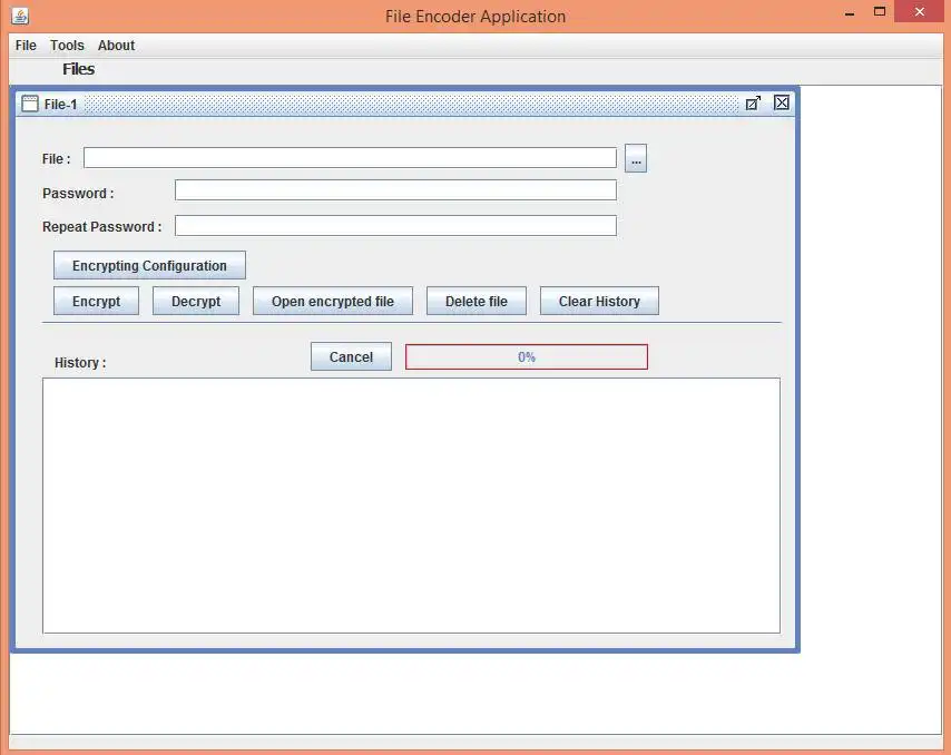 Download web tool or web app File Encoder Application