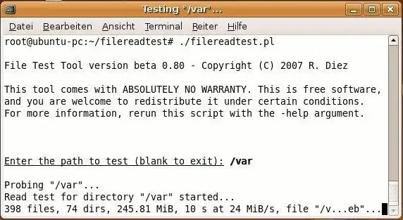 Завантажте веб-інструмент або веб-програму File Read Test