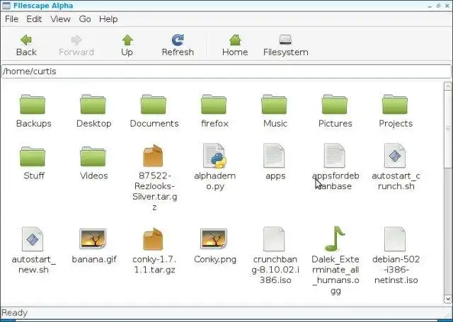 ابزار وب یا برنامه وب Filescape را دانلود کنید