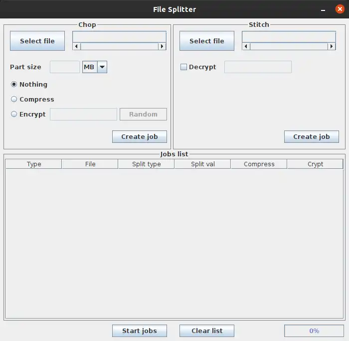 下载网络工具或网络应用程序 File-Splitter