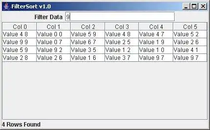 Download web tool or web app Filter  Sortable Table: Java utility 