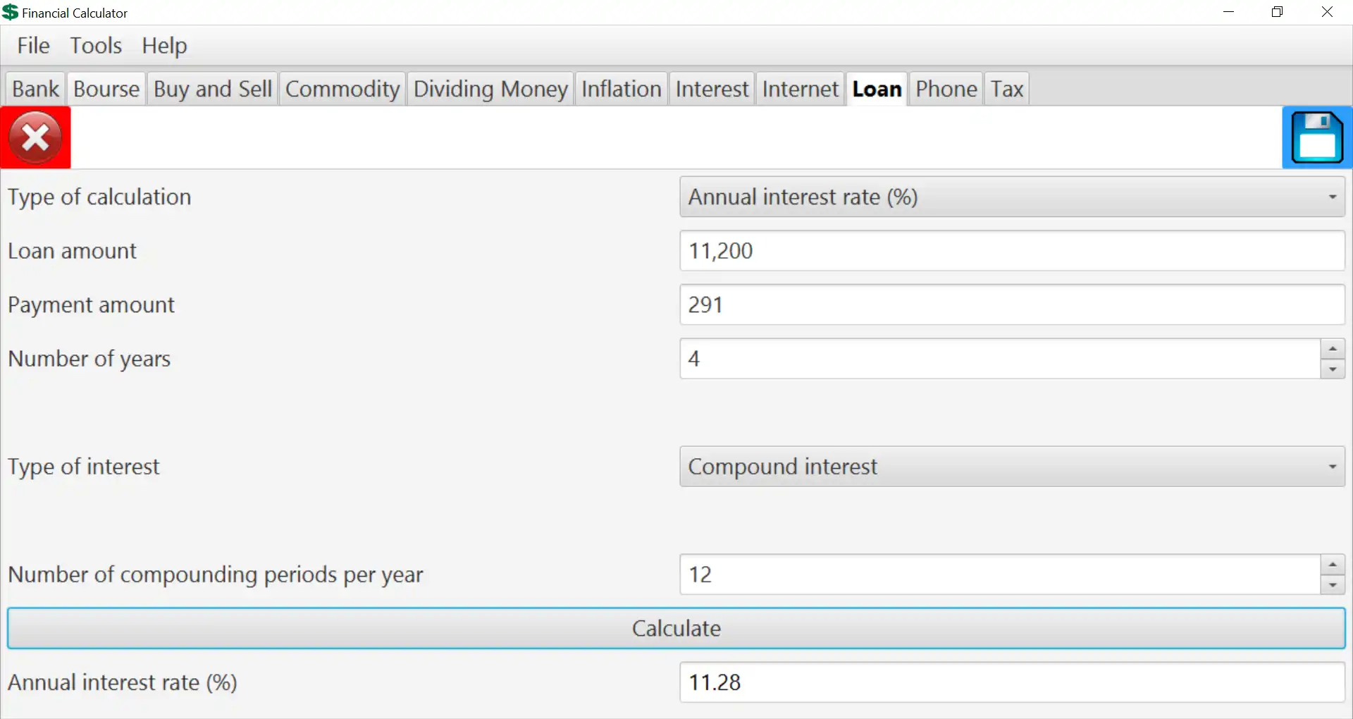 Download webtool of webapp Financiële rekenmachine (Windows-installatie)