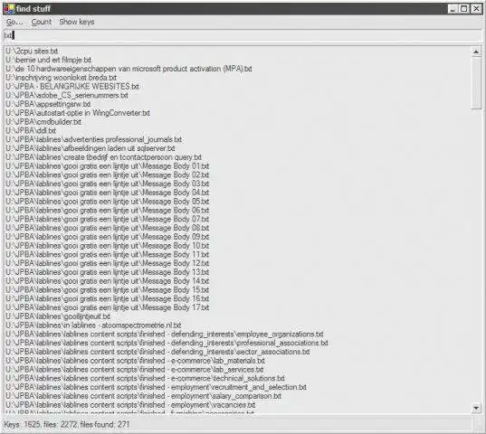 Download web tool or web app Find stuff