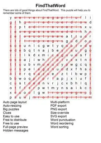 Download web tool or web app FindThatWord to run in Linux online