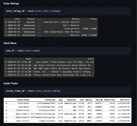 Download web tool or web app finvizfinance