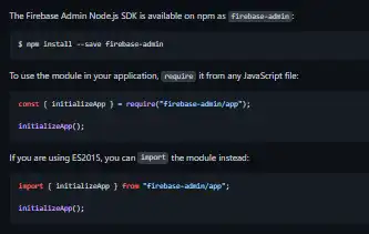 Baixe a ferramenta da web ou o aplicativo da web Firebase Admin Node.js SDK