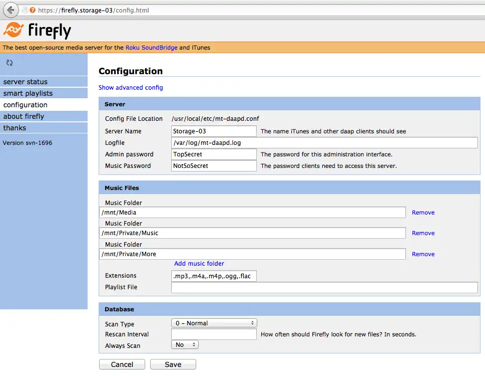 Download web tool or web app FireFly-Server