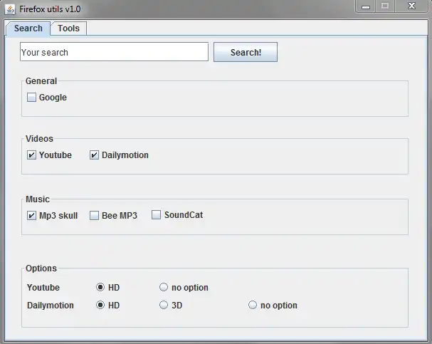 Download web tool or web app Firefox utils