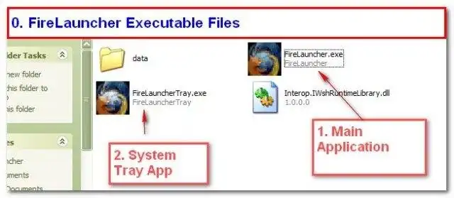 Muat turun alat web atau aplikasi web FireLauncher