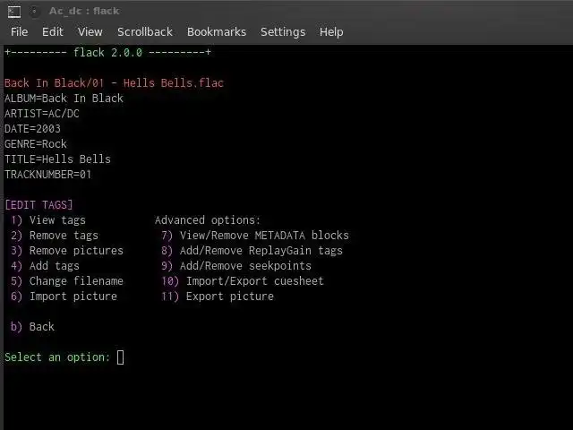 Download web tool or web app flack - edit FLAC tags from command line
