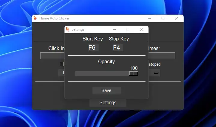 Download web tool or web app Flame Auto Clicker